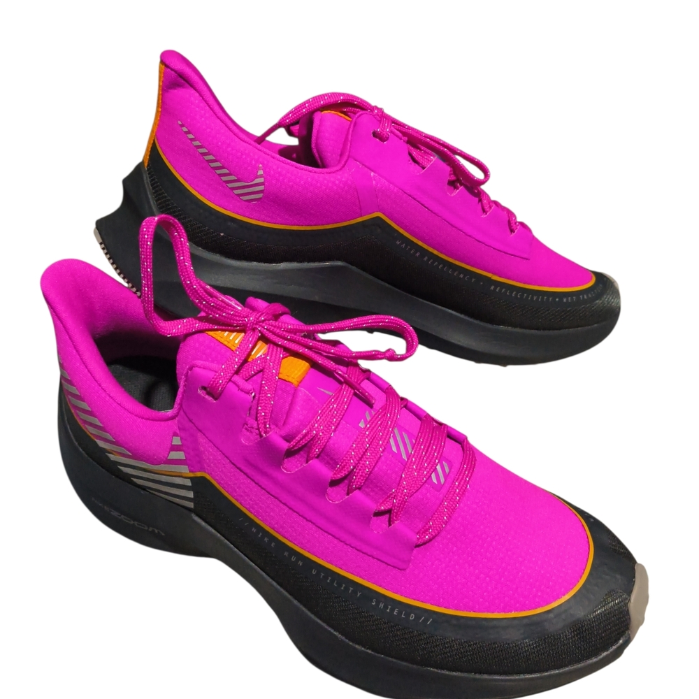 Women's 8.5 Nike Run Utility Shield Water Repellant Reflective Pink Magenta